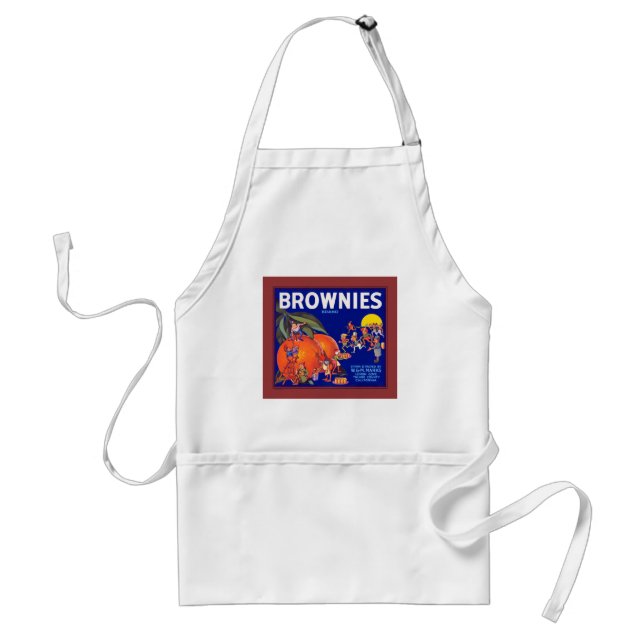 Brownies Brand California Oranges Adult Apron (Front)