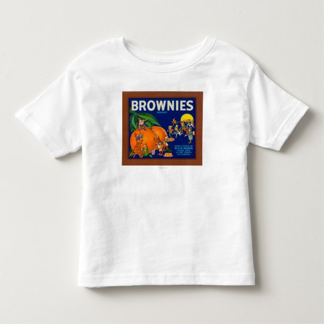 Brownies Brand Citrus Crate Label Toddler T-shirt (Front)