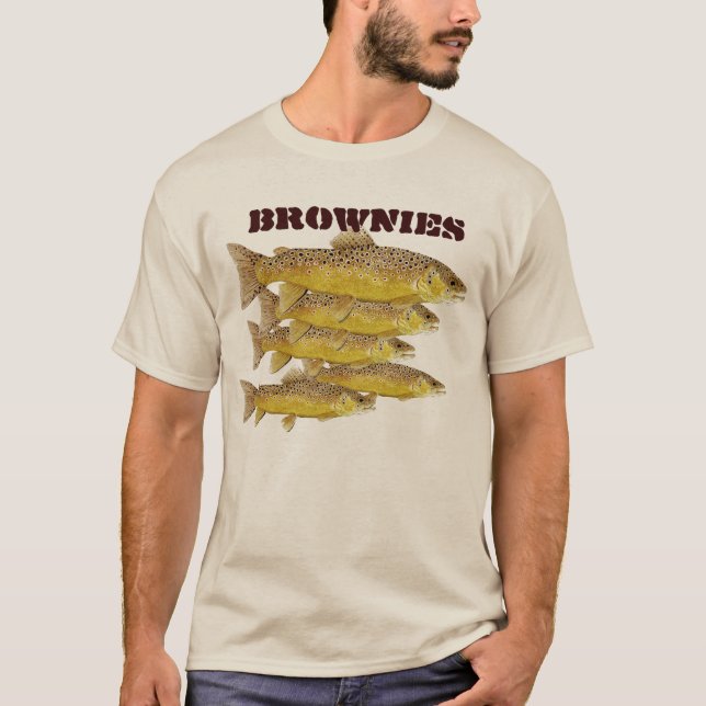 Brownies- Brown Trout Apparel T-Shirt (Front)