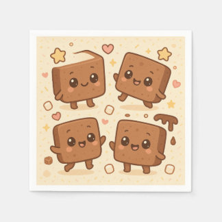 Brownies (Cartoon Cute for Kids) for USA Napkins