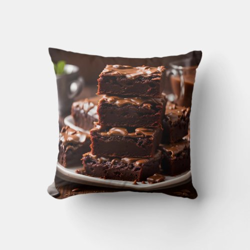 Brownies Throw Pillow