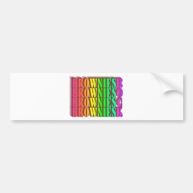 BROWNIESROCK BUMPER STICKER (Front)