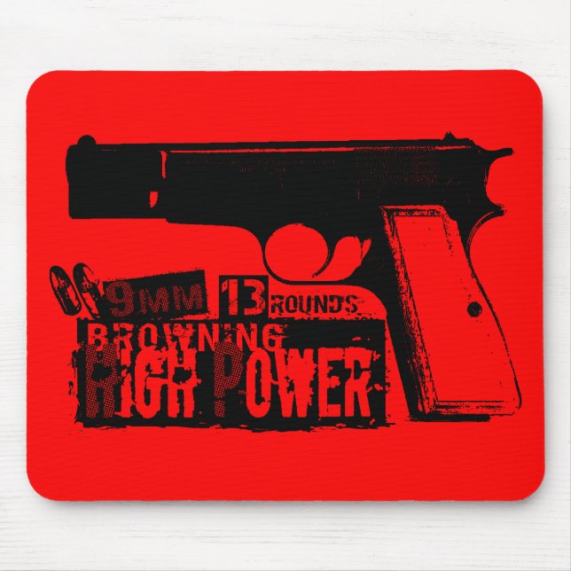 Browning Hi-Power Mouse Pad (Front)