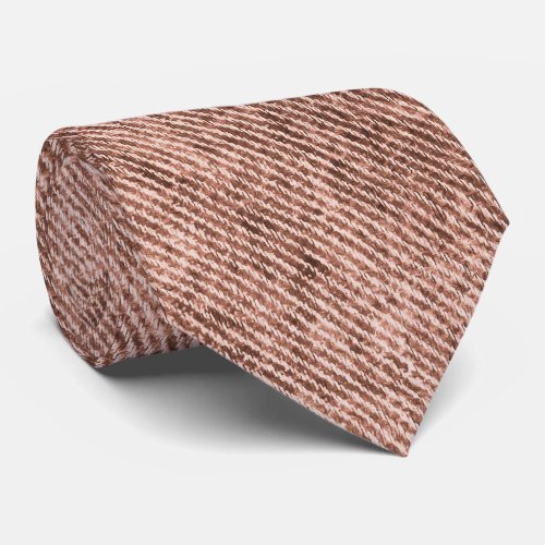Brownish Denim Pattern Neck Tie