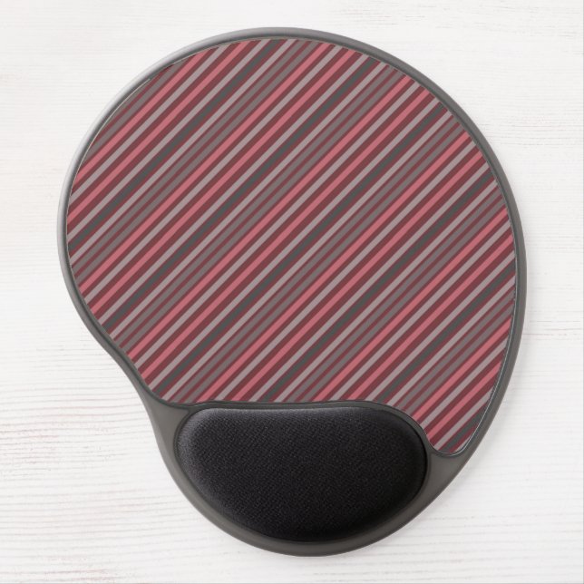 brownish diagonal lines gel mouse pad (Front)