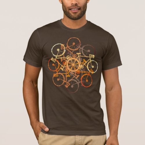 brownish orange bikes  cycling  biking cool T_Shirt