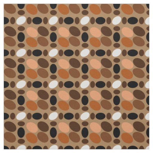Brownish Oval Fabric