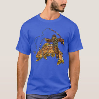 Brownrout River Fishing Hunting Fishermen friend T-Shirt