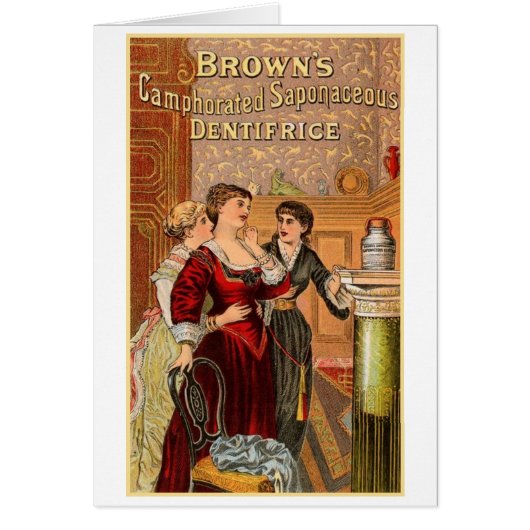 Brown's Dentifrice Cards (Front)