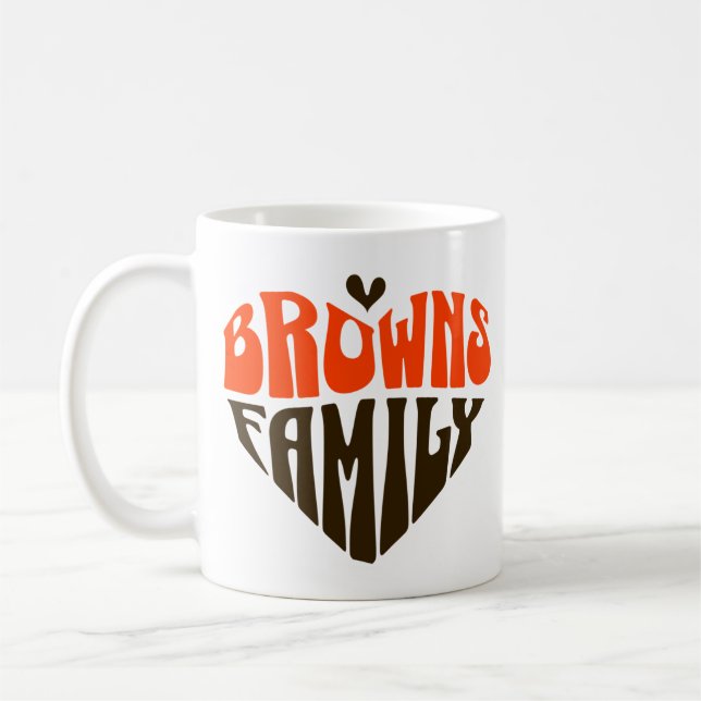 Browns Family Fan Gift Coffee Mug (Left)