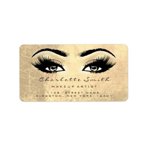 Browns Faux Gold Makeup Lashes Bridal Beauty RVP Label