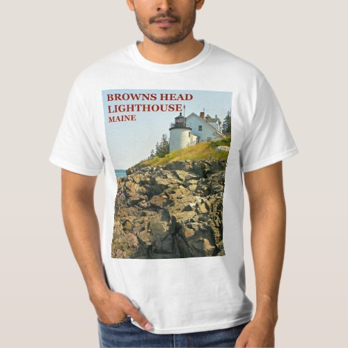 Browns Head Lighthouse Maine T_Shirt