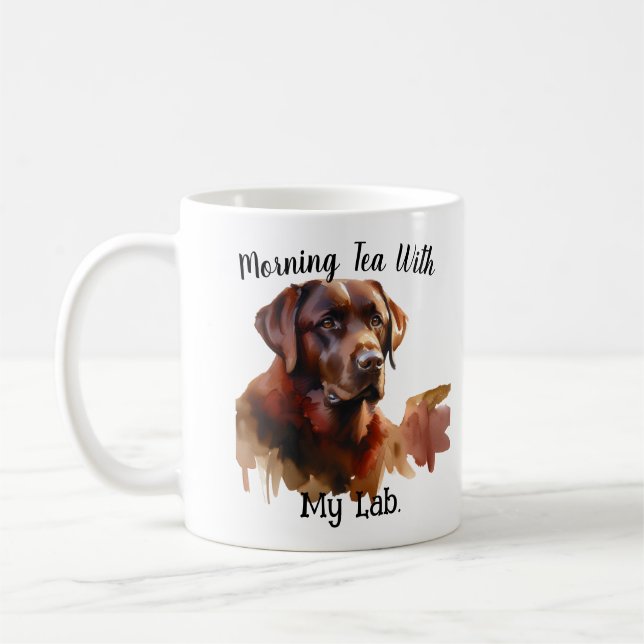   Browns ''Morning Tea with My Labrador '' Mug (Left)