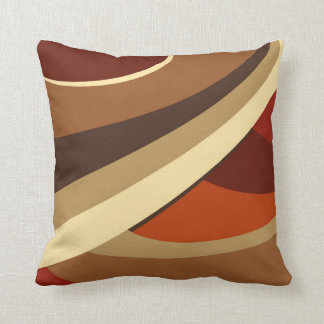 Browns, Rust,  Beige Modern contemporary Design Throw Pillow