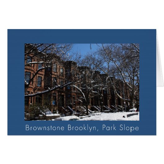 Brownstone Brooklyn, NY Cards (Front Horizontal)