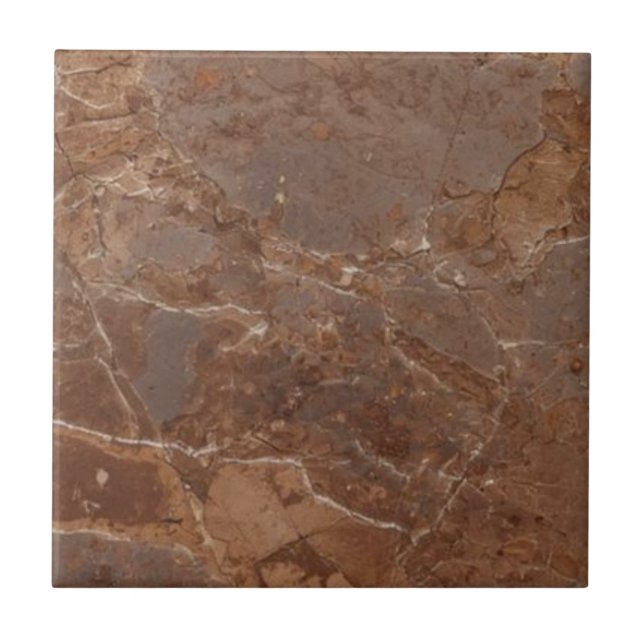 Brownstone vintage rustic simple rustic print  ceramic tile (Front)
