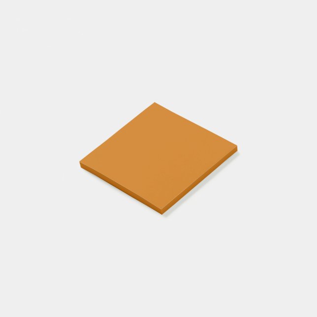 Browny Orange (solid color)  Post-it Notes (Angled)