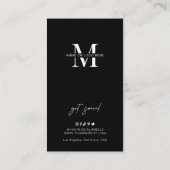  Brows Aftercare Instructions Minimalist Logo Business Card (Back)