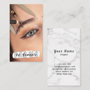 Brows Aftercare PMU Microblading Henna Salon Busin Business Card