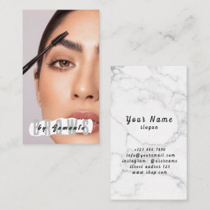 Brows Aftercare PMU Microblading Henna Salon Busin Business Card