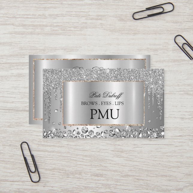 Brows Aftercare PMU Microblading Henna Salon Business Card (Front/Back In Situ)