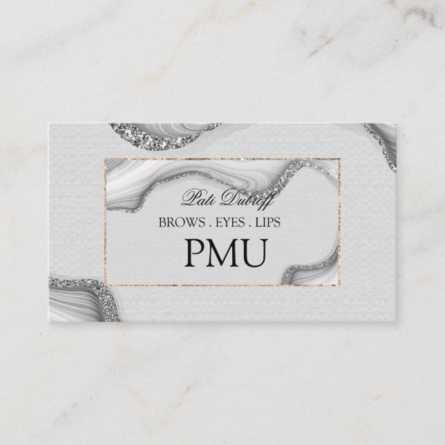 Brows Aftercare PMU Microblading Henna Salon Business Card (Front)