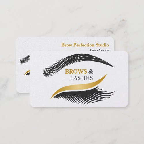 Brows and Lashes Studio Business Card