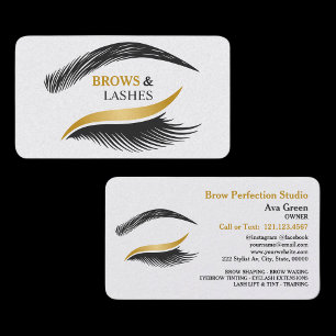 👁 Brows and Lashes Studio Business Card