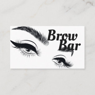 Brows & Lashes Microblading, Eyelash Extensions Business Card