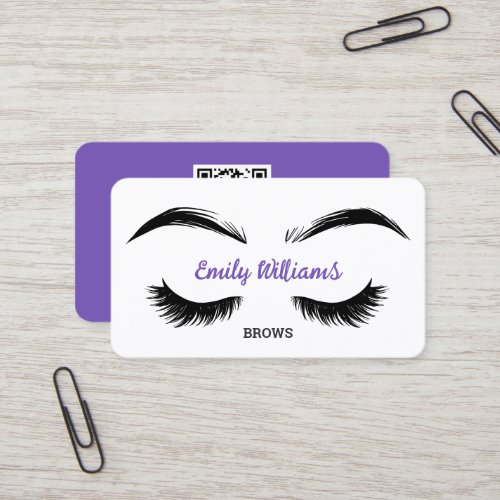 Brows Microblading Lashes Business Card