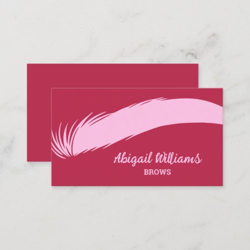 Brows Microblading Magenta Business Card