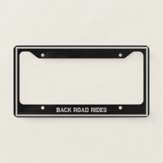 BRR logo Black Gray Lettering License Plate Frame