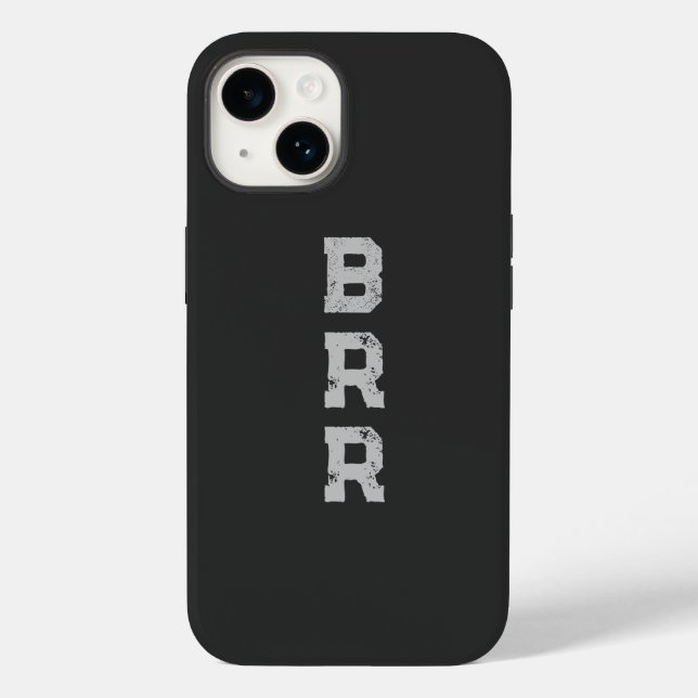 BRR Logo Gray Lettering  Case-Mate iPhone Case (Back)