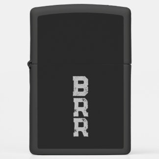 BRR Logo Gray Lettering  Zippo Lighter
