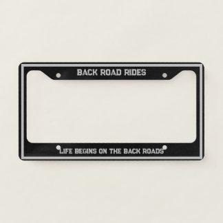 BRR logo & Slogan Gray Lettering License Plate Frame
