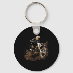 Brraaap Funny Dirt Bike Motocross For Riders Keychain