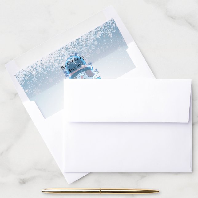 Brrrr, Baby It's Cold Outside - Snowball Guy II Envelope Liner (Desk)