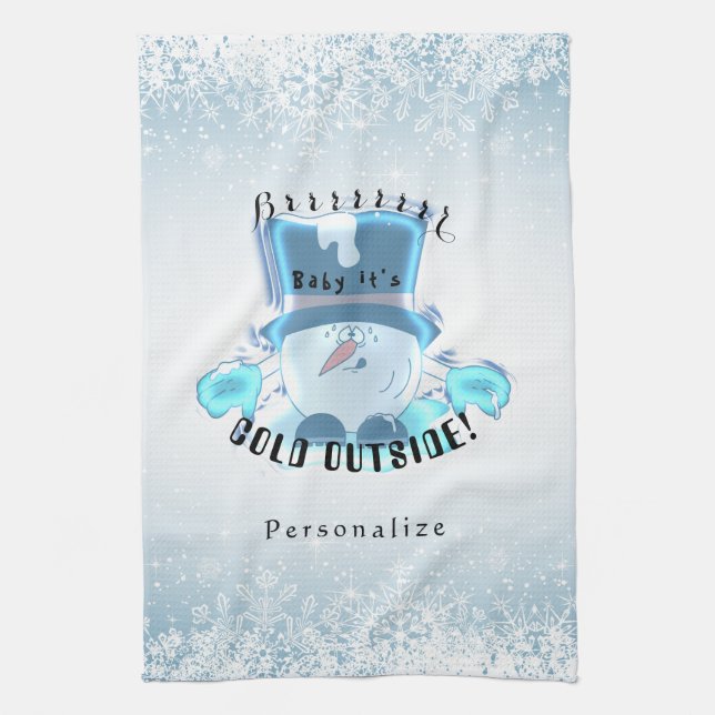 Brrrr, Baby It's Cold Outside Towel (Vertical)