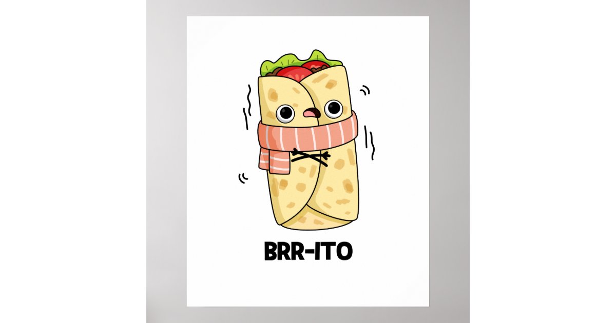 cute cartoon burrito
