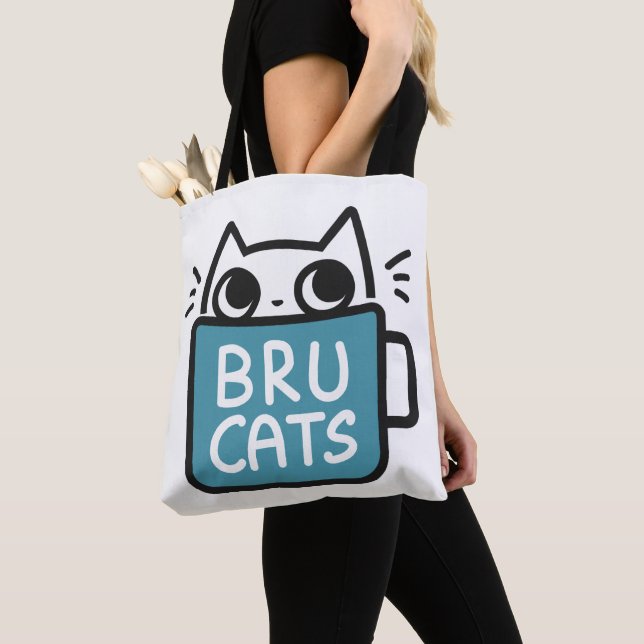 Bru Cats Tote (Close Up)