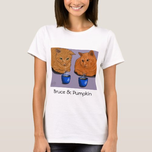 Bruce and Pumpkin Coffee Date T_Shirt