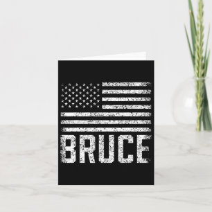 Bruce Birthday Forename Name Personalized Usa 1  Card