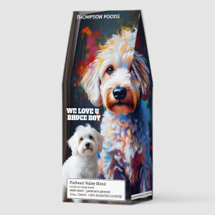 BRUCE BOY Coffee, 12oz Bag, Dark Roast, Flath Roasted Coffee