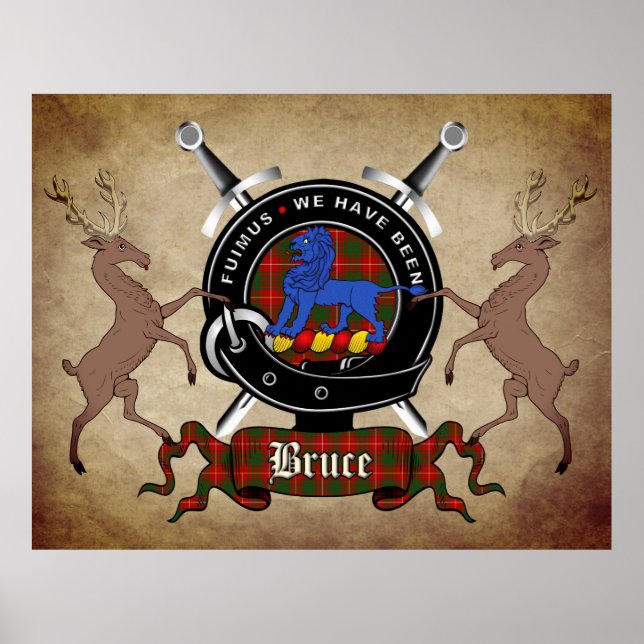 Bruce Clan Badge Extra Large Poster (Front)