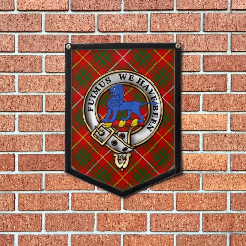 Bruce Clan Badge & Tartan Pennant