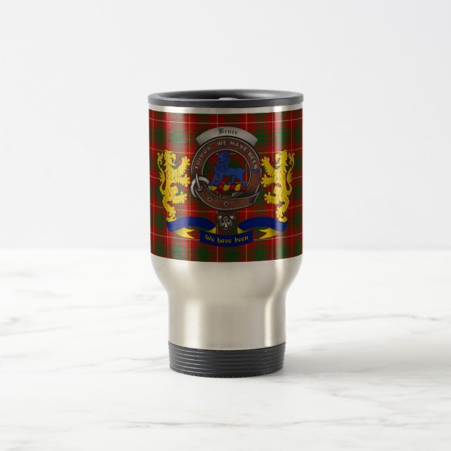 Bruce Clan Badge Travel Mug (Center)