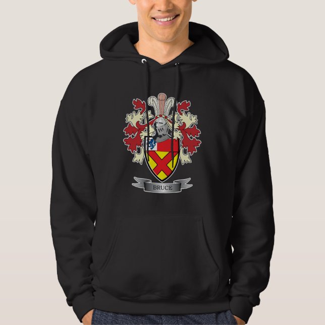 Bruce Family Crest Coat of Arms Hoodie (Front)