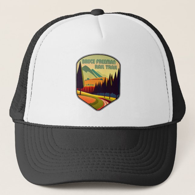 Bruce Freeman Rail Trail Colors Trucker Hat (Front)