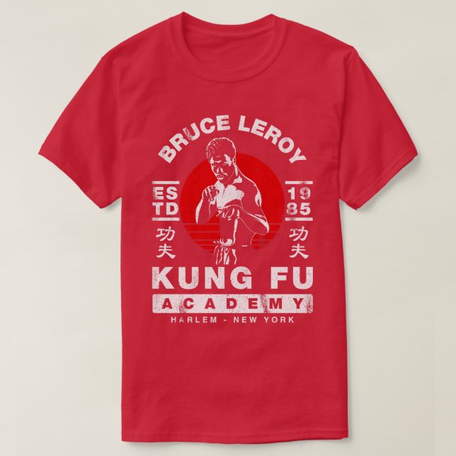 Bruce Leroy Academy T-Shirt (Design Front)
