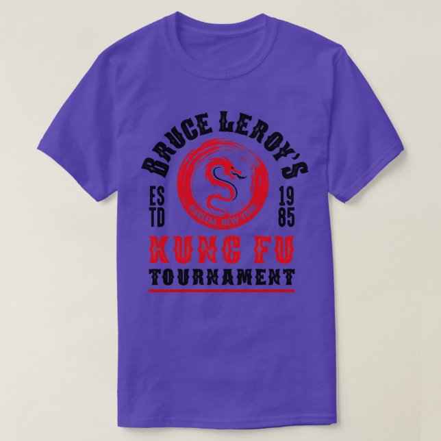 Bruce Leroys Kung Fu Tournament Lts T-Shirt (Design Front)